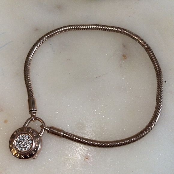 Pandora Rose Gold Snake Chain Bracelet - Picture 5 of 6
